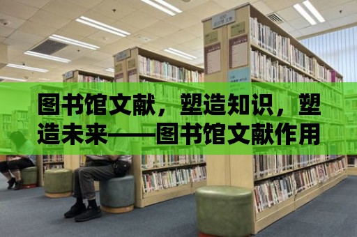 圖書館文獻，塑造知識，塑造未來——圖書館文獻作用之深度解讀