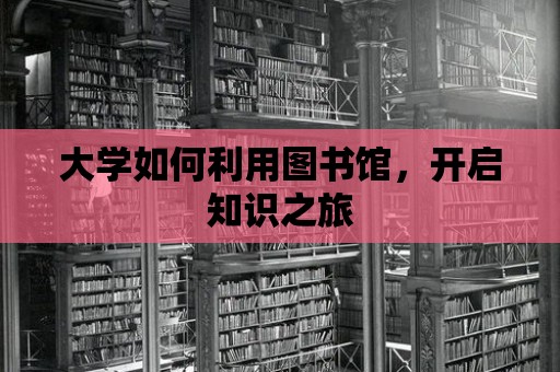 大學如何利用圖書館，開啟知識之旅