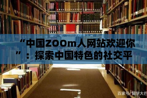 “中國(guó)ZOOm人網(wǎng)站歡迎你”：探索中國(guó)特色的社交平臺(tái)