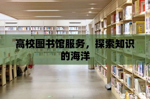 高校圖書館服務，探索知識的海洋