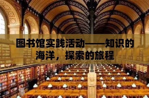 圖書館實踐活動——知識的海洋，探索的旅程