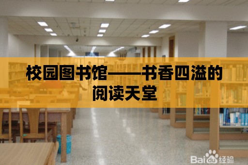 校園圖書館——書香四溢的閱讀天堂