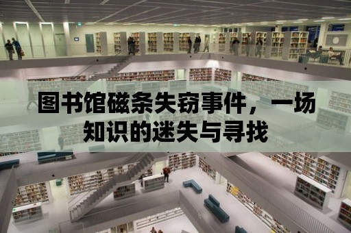 圖書館磁條失竊事件，一場知識的迷失與尋找