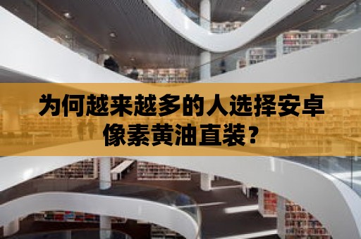 為何越來越多的人選擇安卓像素黃油直裝？