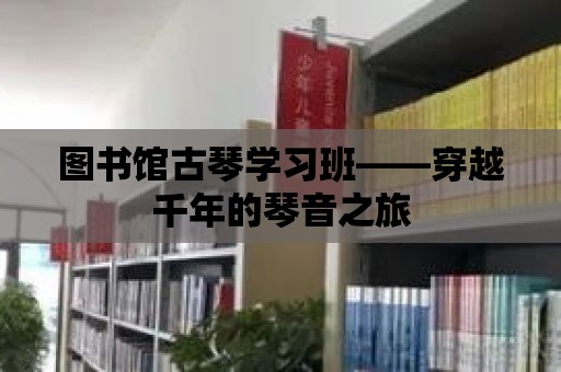 圖書館古琴學習班——穿越千年的琴音之旅