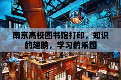 南京高校圖書館打印，知識的翅膀，學習的樂園