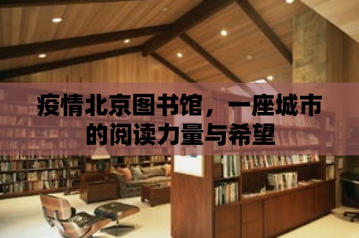 疫情北京圖書館，一座城市的閱讀力量與希望