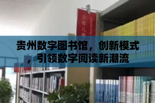 貴州數字圖書館，創新模式，引領數字閱讀新潮流