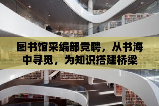 圖書館采編部競聘，從書海中尋覓，為知識搭建橋梁