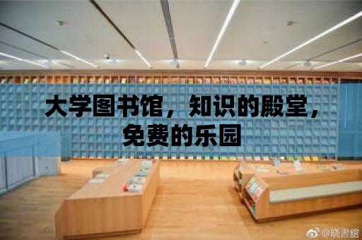 大學圖書館，知識的殿堂，免費的樂園