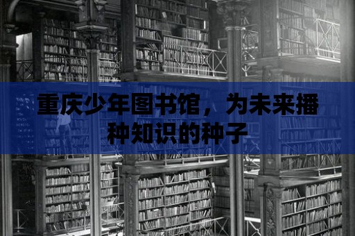 重慶少年圖書館，為未來播種知識的種子