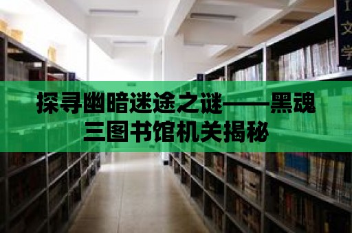 探尋幽暗迷途之謎——黑魂三圖書館機(jī)關(guān)揭秘