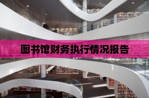 圖書館財務執行情況報告