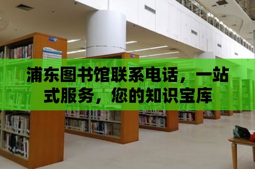 浦東圖書館聯系電話，一站式服務，您的知識寶庫