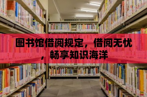 圖書館借閱規定，借閱無憂，暢享知識海洋