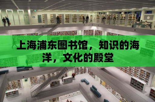 上海浦東圖書館，知識的海洋，文化的殿堂