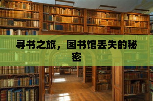 尋書之旅，圖書館丟失的秘密