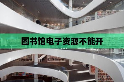 圖書館電子資源不能開