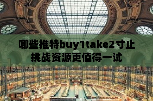 哪些推特buy1take2寸止挑戰資源更值得一試