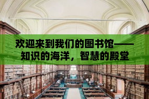 歡迎來到我們的圖書館——知識的海洋，智慧的殿堂