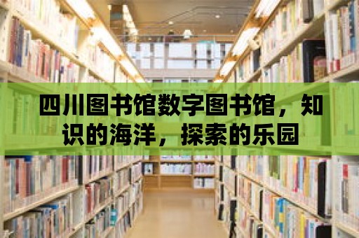 四川圖書館數(shù)字圖書館，知識(shí)的海洋，探索的樂園