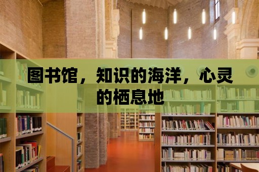 圖書館，知識的海洋，心靈的棲息地