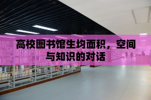 高校圖書館生均面積，空間與知識的對話