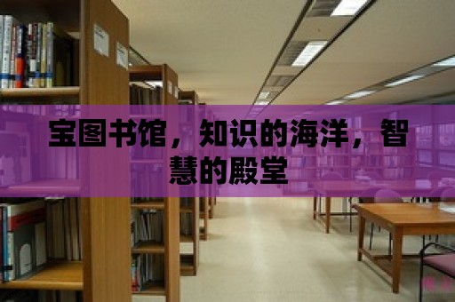 寶圖書館，知識的海洋，智慧的殿堂