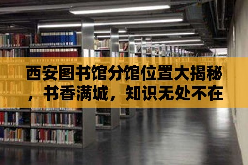 西安圖書館分館位置大揭秘，書香滿城，知識無處不在