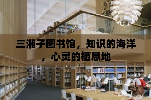 三湘子圖書館，知識的海洋，心靈的棲息地