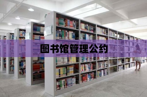 圖書館管理公約