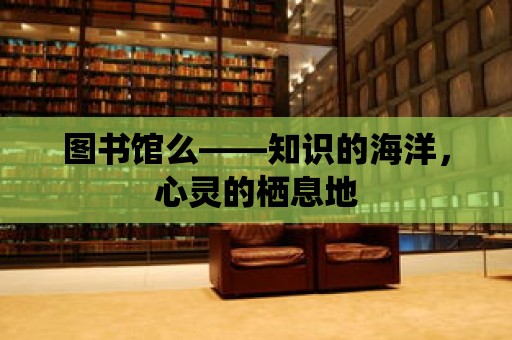 圖書館么——知識的海洋，心靈的棲息地