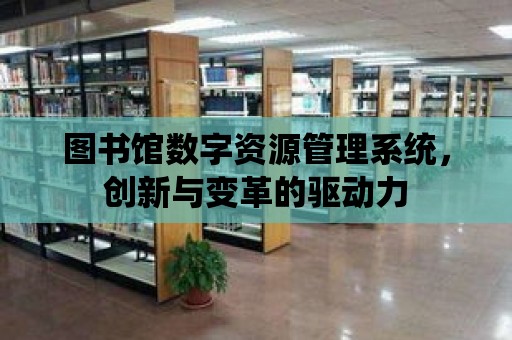 圖書館數字資源管理系統，創新與變革的驅動力