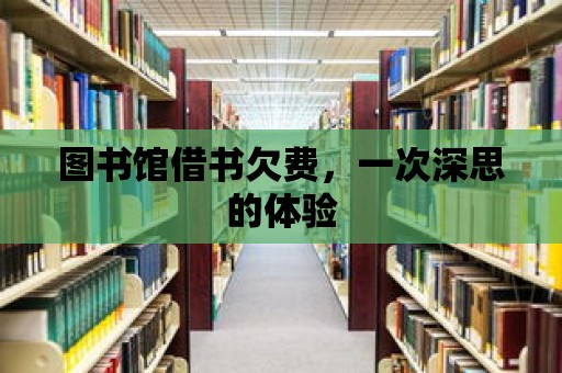 圖書館借書欠費，一次深思的體驗