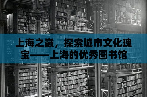 上海之巔，探索城市文化瑰寶——上海的優秀圖書館