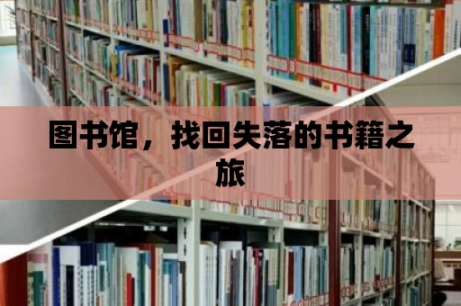 圖書館，找回失落的書籍之旅