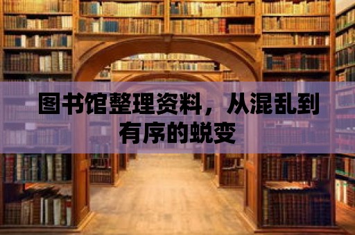 圖書館整理資料，從混亂到有序的蛻變