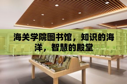 海關學院圖書館，知識的海洋，智慧的殿堂