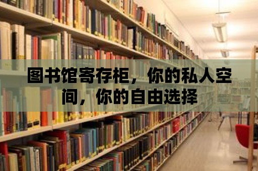 圖書館寄存柜，你的私人空間，你的自由選擇