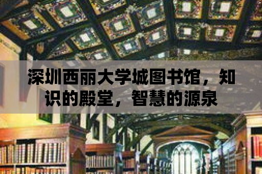 深圳西麗大學城圖書館，知識的殿堂，智慧的源泉