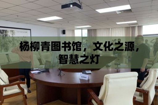 楊柳青圖書館，文化之源，智慧之燈