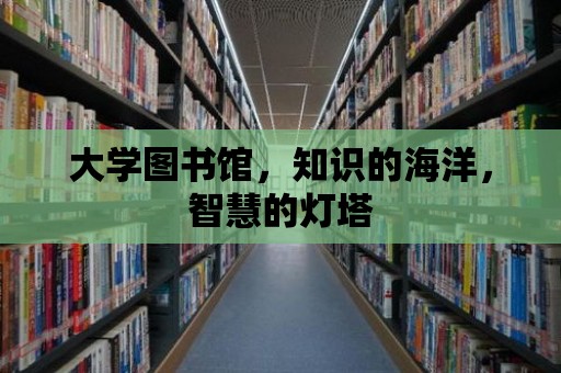 大學圖書館，知識的海洋，智慧的燈塔