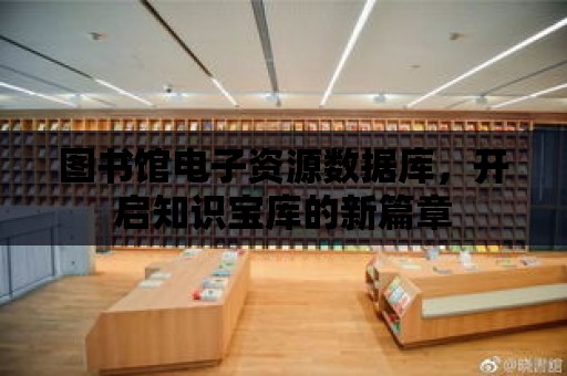 圖書館電子資源數據庫，開啟知識寶庫的新篇章