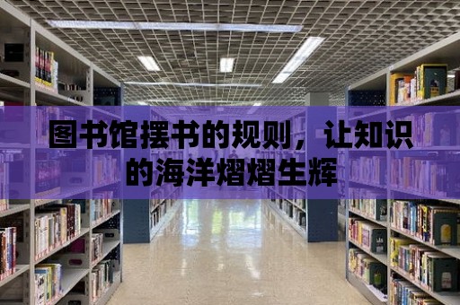 圖書館擺書的規則，讓知識的海洋熠熠生輝