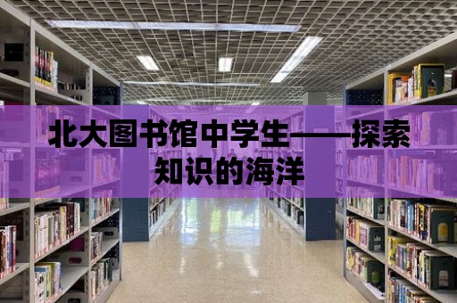 北大圖書館中學生——探索知識的海洋