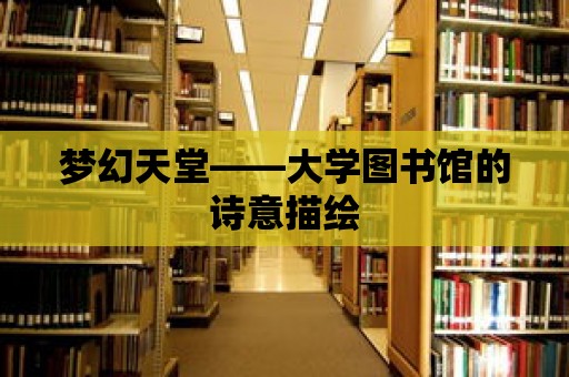 夢幻天堂——大學圖書館的詩意描繪