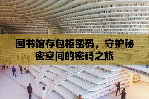 圖書館存包柜密碼，守護(hù)秘密空間的密碼之旅