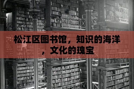 松江區圖書館，知識的海洋，文化的瑰寶