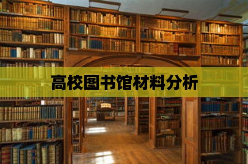 高校圖書館材料分析