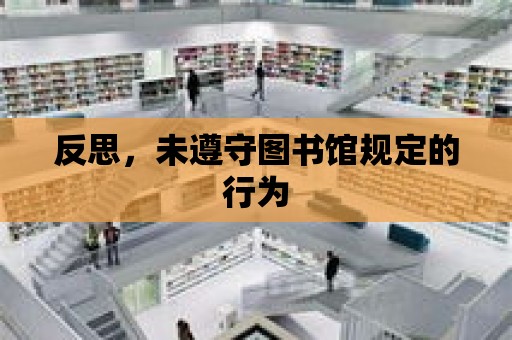 反思，未遵守圖書館規定的行為